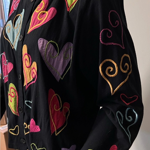 Michael Simon Embroidered Button Front XL - Picture 5 of 7